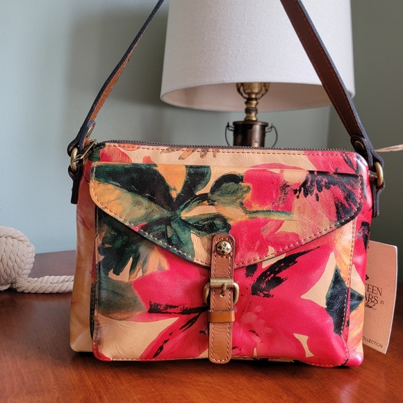 NWT Patricia Nash Avellino Spring Multi Leather Crossbody Bag Purse - Picture 2 of 16